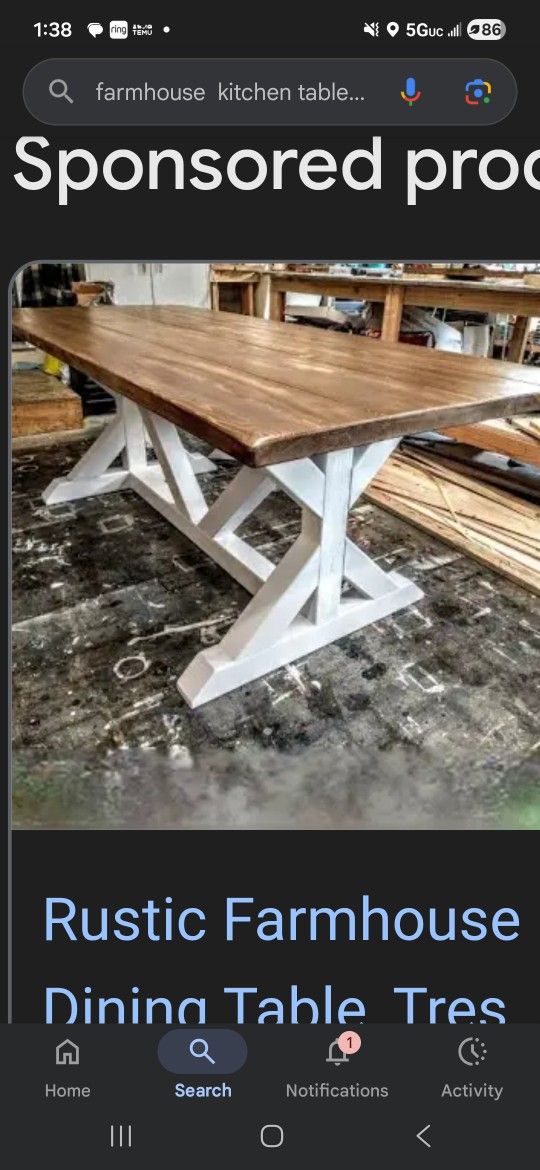 Farmhouse Tables Rustic Wood