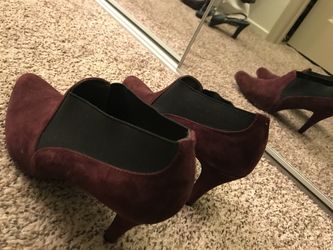 Burgundy Booties