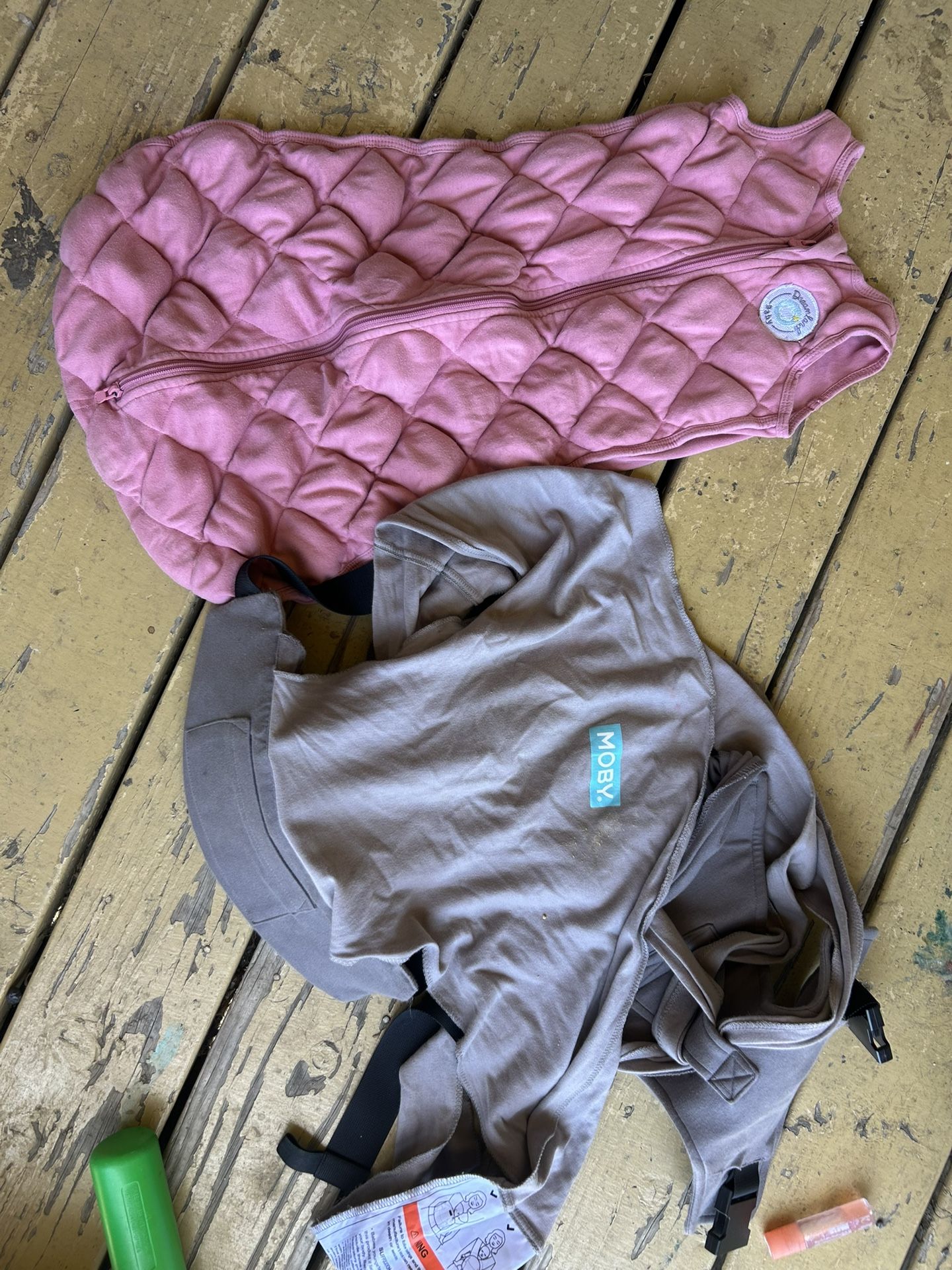 Baby Sleeping Sack And Moby Baby Carrier
