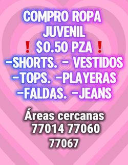 Compro ropa juvenil
