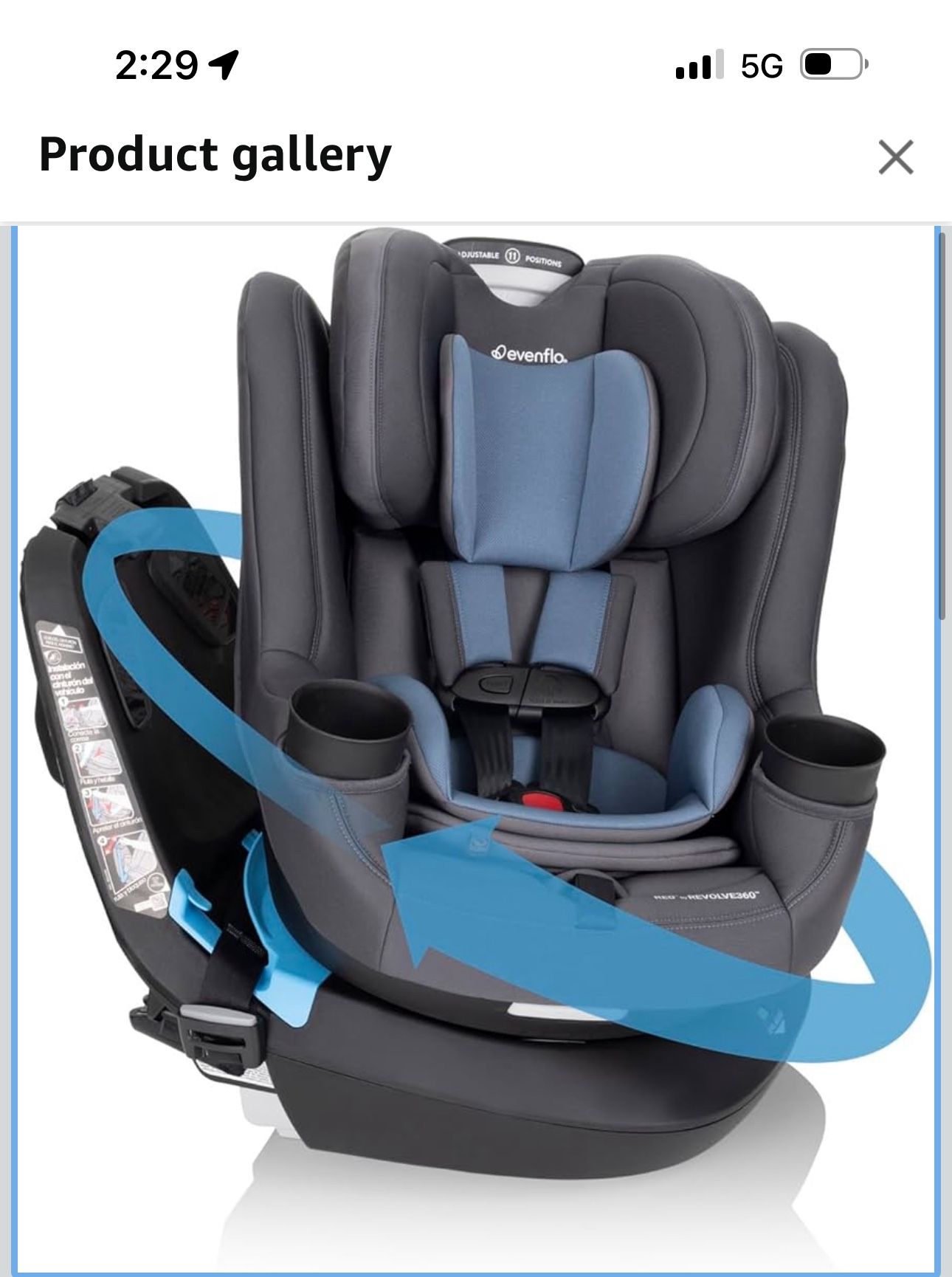 Even Flo Rotating Car Seat
