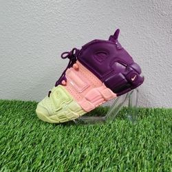 Nike Air More Uptempo Shoes Youth 7Y/ Women's  Size 8.5 Purple Pink Yellow 