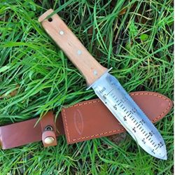 Hori Hori Garden with Leather Sheath With Retractable Diamond Sharpening Rod And Stone