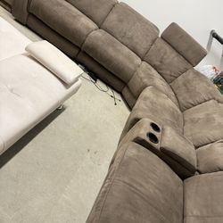 Brown Sectional 