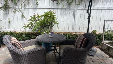 Outdoor Wicker Patio Bistro Set