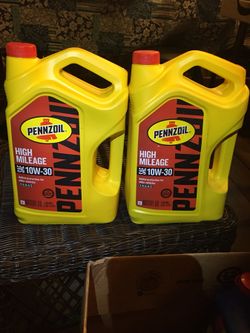30W-10 high mileage Pennzoil 5qt not synthetic