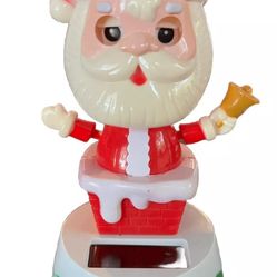 Solar Powered Dancing Toy Bobble Head Christmas Santa Clause.