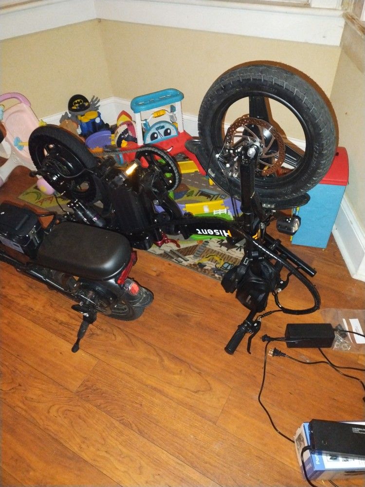 Hisent 750w Electric Bike Bent Back Rim Good For Parts