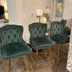 Green/gold Bar Stool