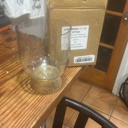 Brand New Mangowood Footed Vase