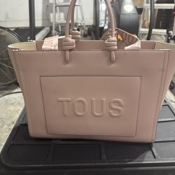 TOUS Pink Logo Tote Bag – Large Handbag