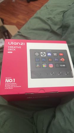 ULANZI D200X Creative Deck Macro Keyboard, 14 LCD Keys & 3 Encoder Knobs, 8-in-1 Hub w 4K HDMI, 3.5mm Audio, SD/TF Reader, USB 3.2 10Gbps, for Video E