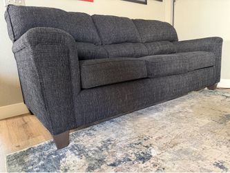 Couch 78 inch from Bobs Furniture Charcoal Black Great Condition
