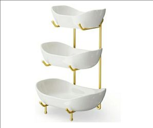 3 tier ceramic bowl set