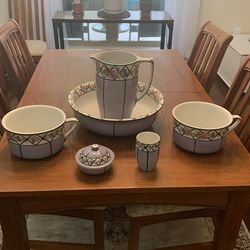 Antique chamber pot set.