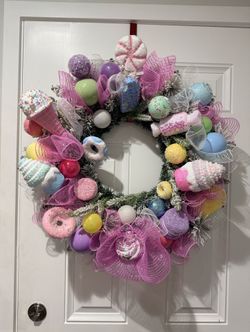 Candyland Christmas Theme Wreath