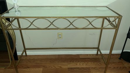 Gold Entryway  table