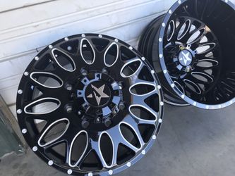 6/20 inch dually 💥Chevy ford dodge ⚡️Free spike lug nuts ⚡️2 years warranty 💥1835$