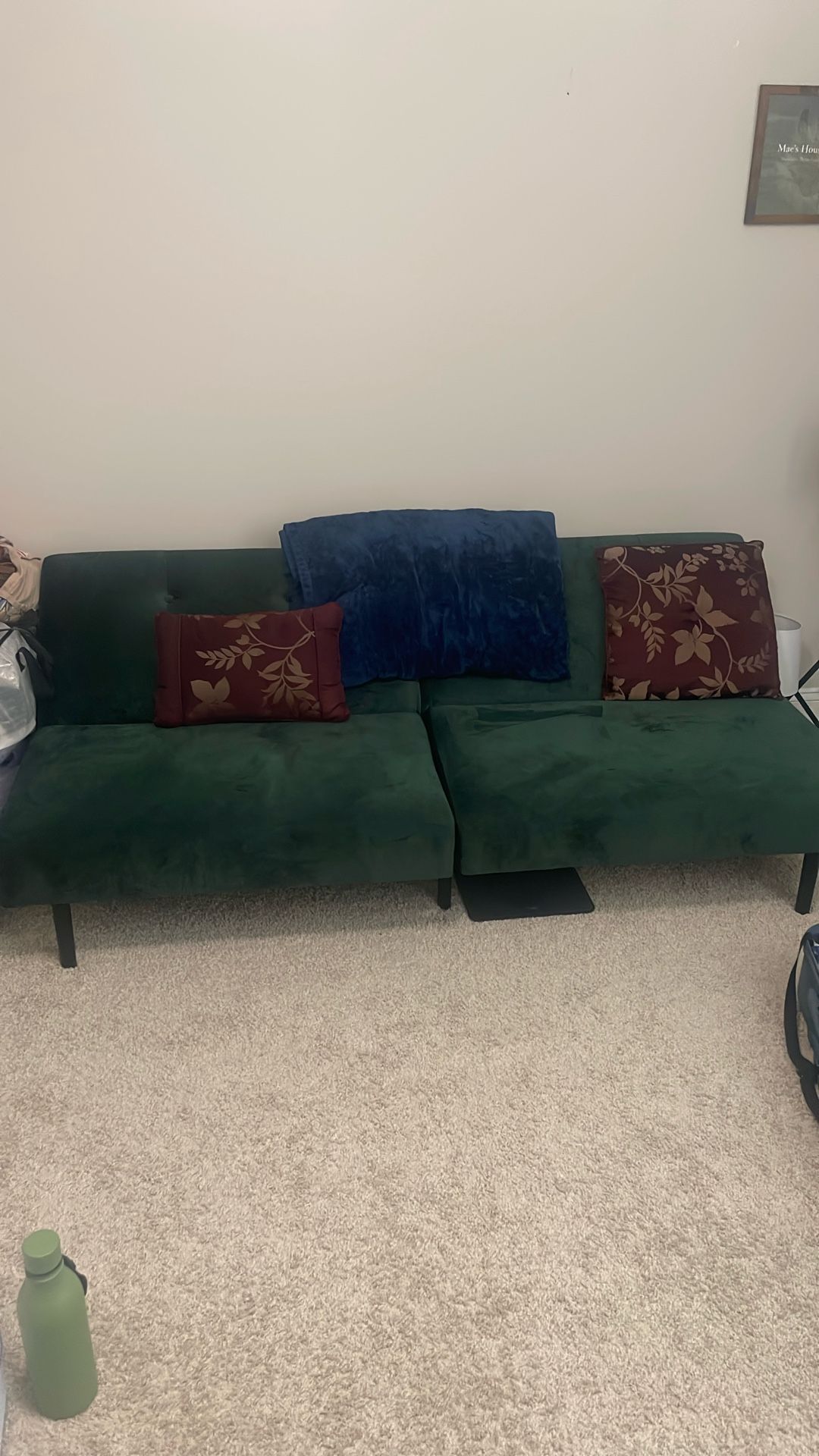 Green Adjusting Futon