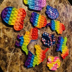 NEW (10) FIDGET POPPERS /  LOT 1 