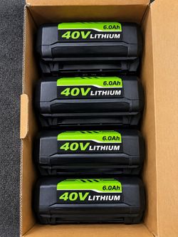 Brand New 40V 6.0Ah Battery – Ryobi Compatible – $20 Each