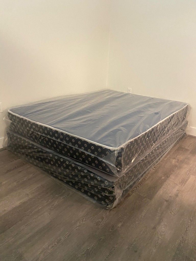 Queen Mattress & Box Spring - Available Delivery