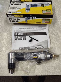 Central Pneumatic 3/8" Reversible Air Angle Drill