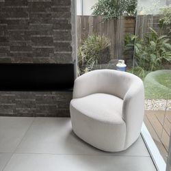 2 Swivel Boucle Chair