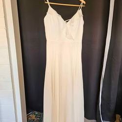 Elegant White Dress- size 14