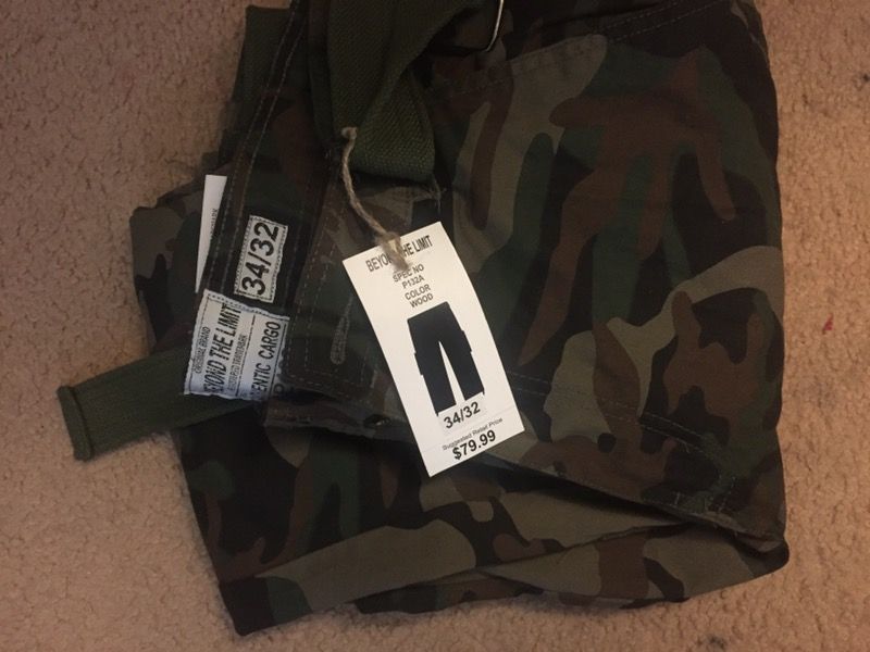 Army fatigue cargo pants