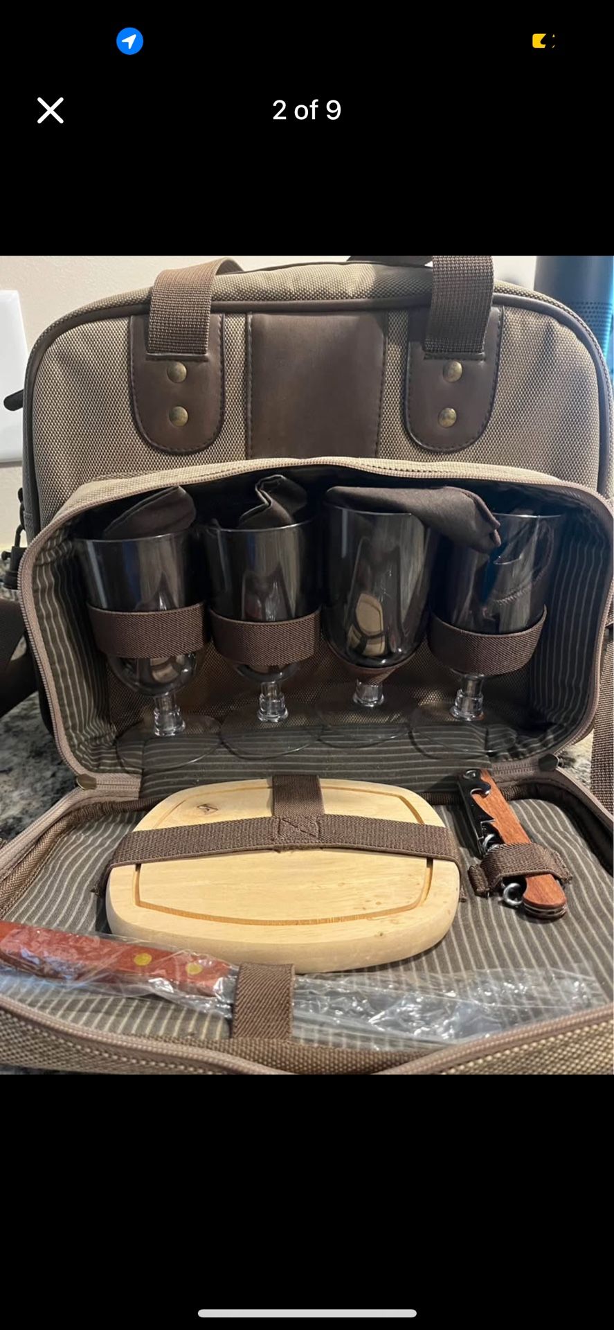 Picnic bag with cooler