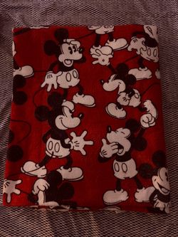 Vintage Mickey Mouse fleece blanket