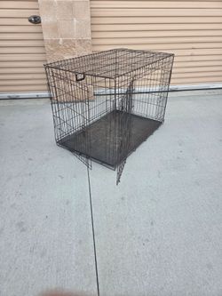 Extra Large Double Doors Folding Pet Wire Crate $40