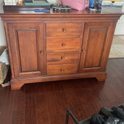 Heavy hard wood drawer  