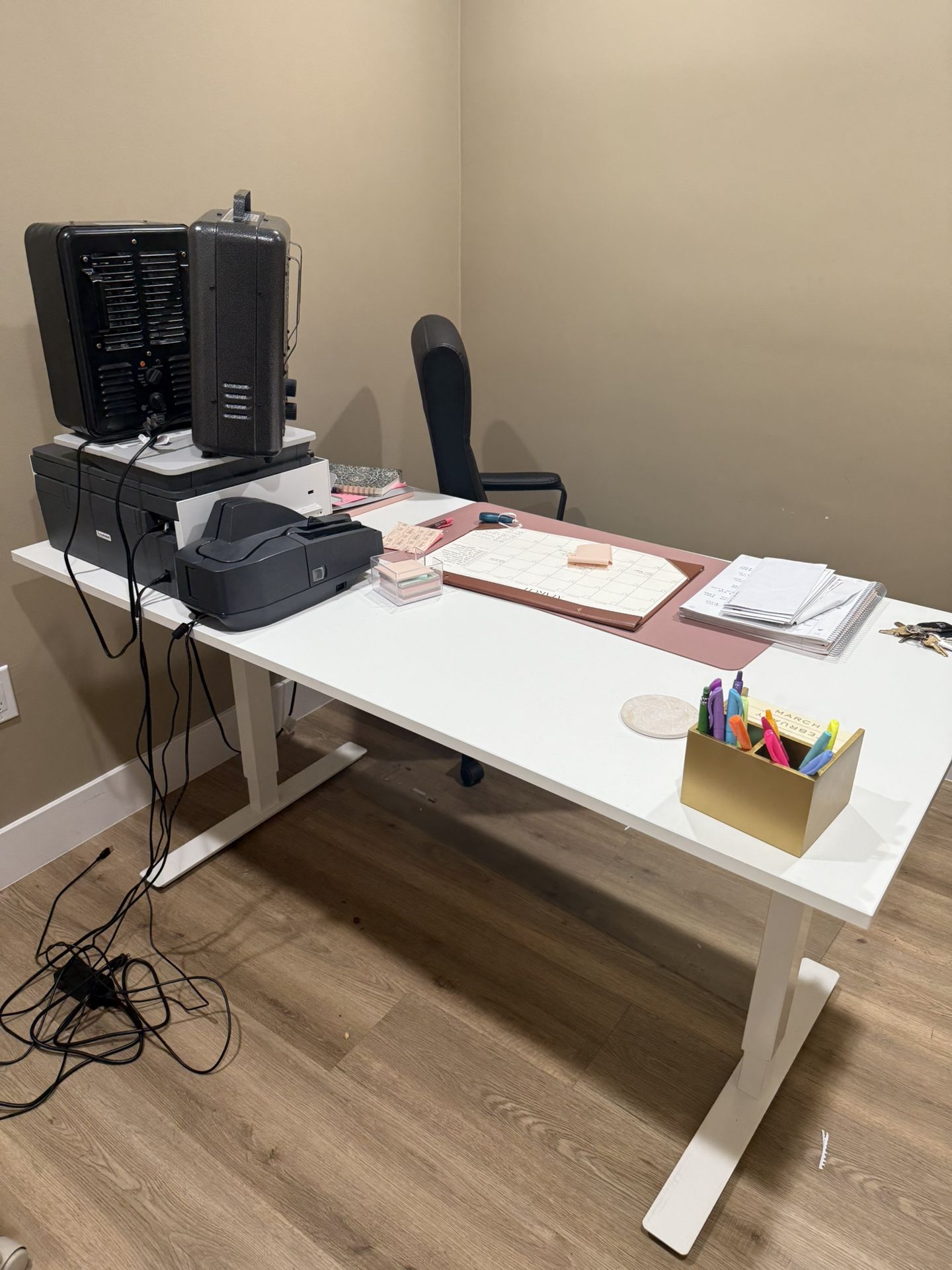 White IKEA Desk
