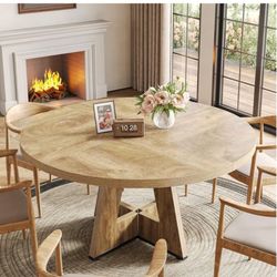 Round Dining Table for 4-6 People