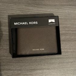 Michael Kors Slim Billfold Brown Wallet