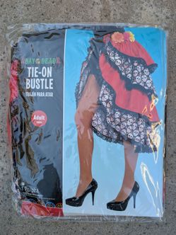 Day of the Dead Tie-On Bustle Adult