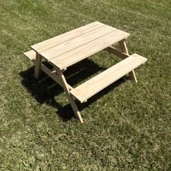 Handmade Kids Picnic Table