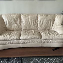 Leather Couch and Chair Set