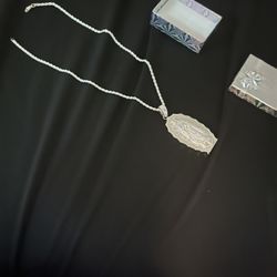 Mary Pendant Vvs Moissanite 925 Silver