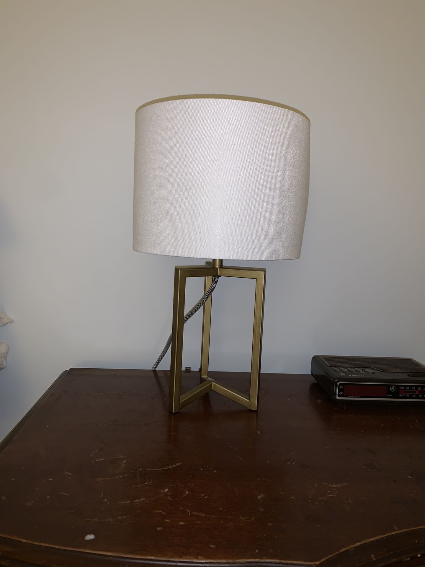 Desk Lamp Gold with matching shade