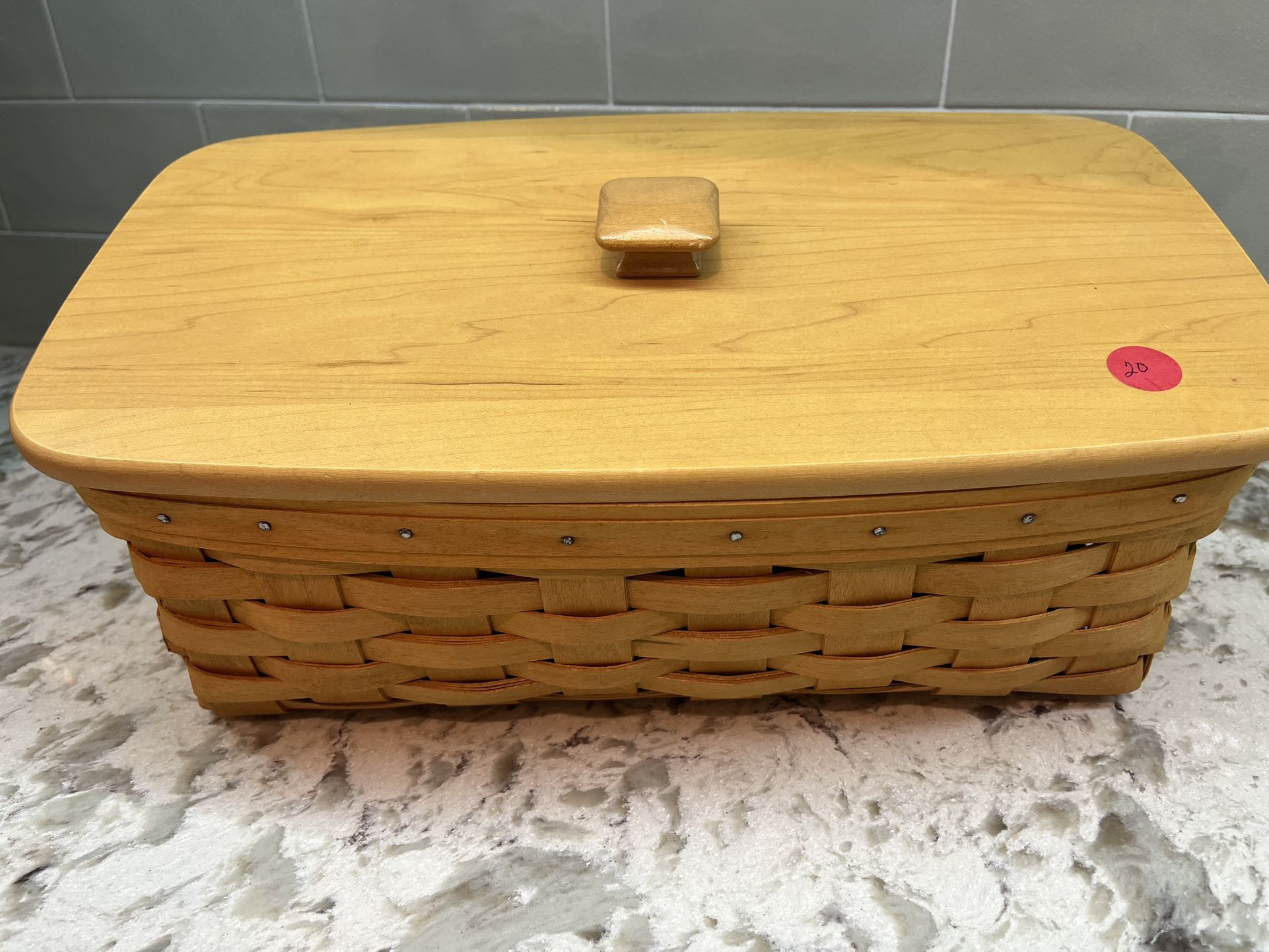 Longanberger Basket With Lid