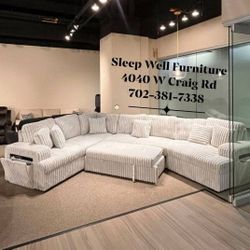 💥 Sectional Sofa Sleeper 💥 Furniture Queen Bedrooms, Dining Avail