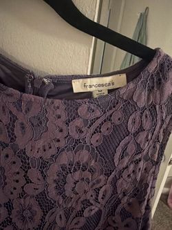 Francesca's Purple Lace dress , Size Medium