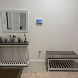 Entry way table & table