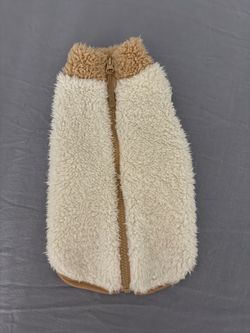 Faux Shearling Dog Vest Size Small