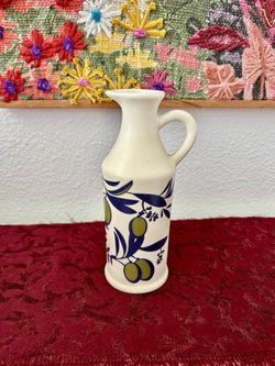 Ceramic Olive Oil Server/Dispenser/Vase (No Stopper) 
