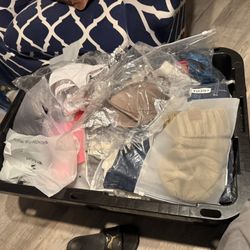 Big Lot Of Misselaneous. Clothing  , Sport Bra Swimsuits Jackets Shirts. Dresses. Socks And Others 