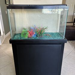 40 Gallon Fish / Reptile Tank With Furniture Stand